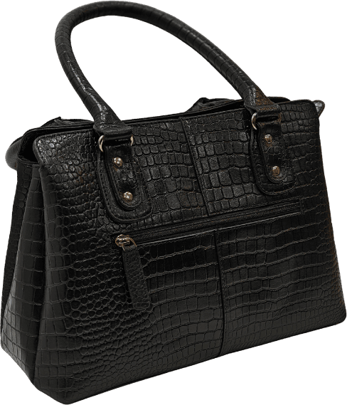 black shoulder bag