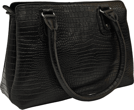 black shoulder bag