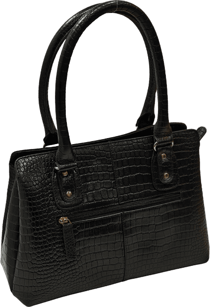 black shoulder bag