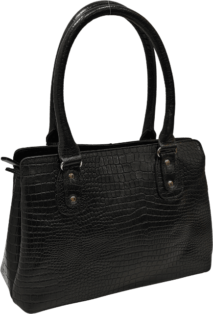 black shoulder bag