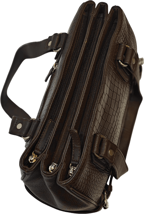 brown shoulder bag