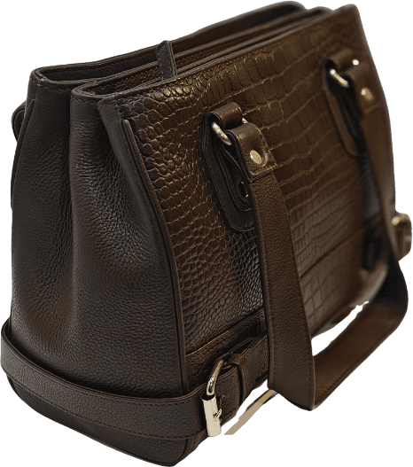 brown shoulder bag